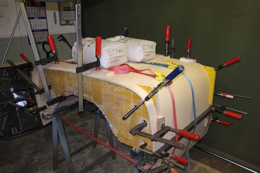 Ford B - Anfertigung Innenverkleidung, Oldtimer Garage D. Bauhofer, Teufenthal