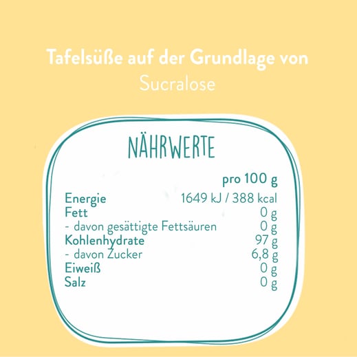 Nährwerttabelle Schugga yellow