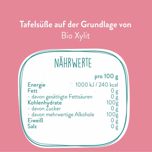 Nährwerttabelle Xylit bio