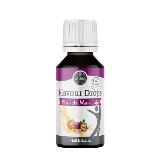borchers Flavour Drops Pfirsich-Maracuja 30 ml in Dosierflasche