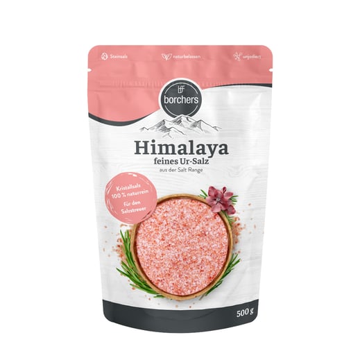borchers Himalaya feines Ur-Salz 500 g im Standbeutel