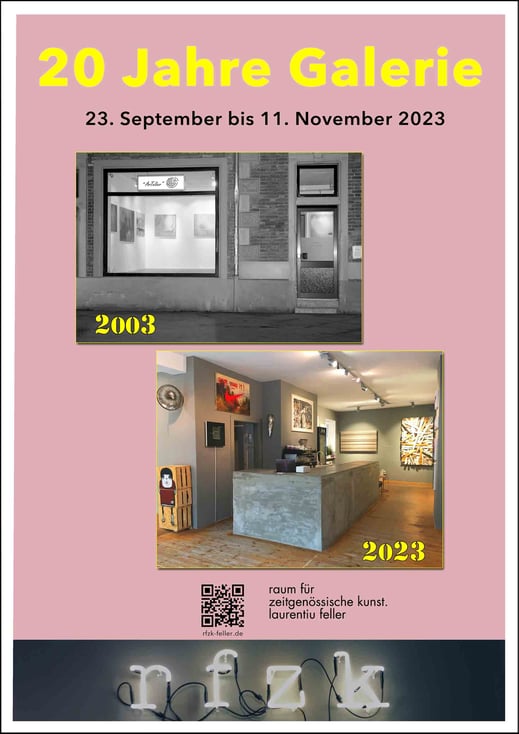 20 jähriges Jubiläum der Galerie rfzk . Laurentiu Feller in Nuernberg