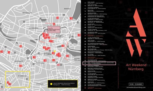 Flyer Art Weekend Nürnberg 2023