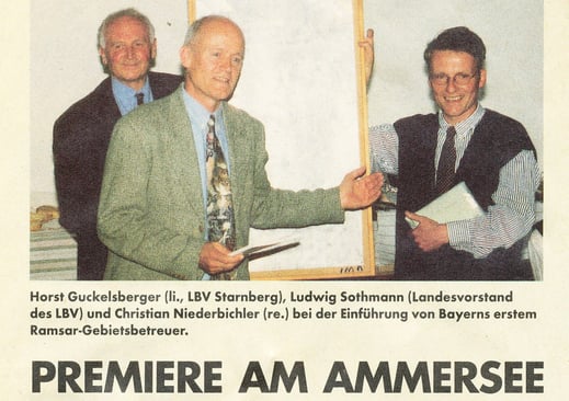 Das Pilotprojekt Gebietsbetreuung am Ammersee © Vogelschutz 1997