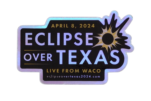 Pegatina eclipse 2024 Texas