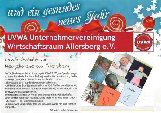 Artikel, Mitteilungsblatt Allersberg, Dezember 2016