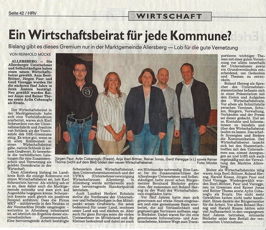 Artikel, Hilpoltsteiner Zeitung, Samstag, 14.5.2016