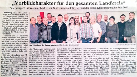 Artikel, Donaukurier, 13. März 2015 UVWA Klausurtagung