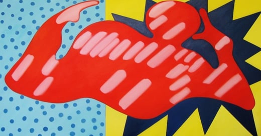 SAPRI, Öl auf Leinwand, 100 cm x 190 cm