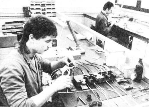 Am Schneckenacker werden zum grössten Teil Montagearbeiten ausgeführt.