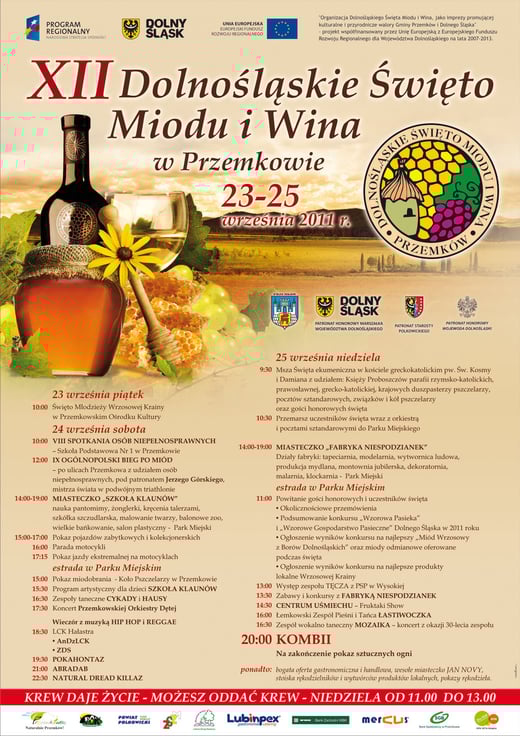XII Dolnośląskie Święto Miodu i Wina w Przemkowie