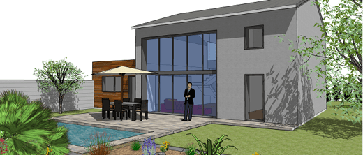 Hervé Brémaud - Maître d'oeuvre à Poitiers 86 - Maison contemporaine - Maison sur mesure