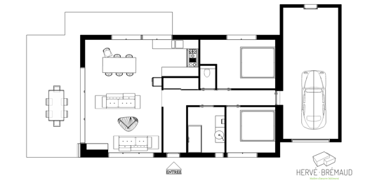 Hervé Brémaud - Maître d'oeuvre bâtiment à Poitiers, conception et construction de maisons à ossatures bois et contemporaines