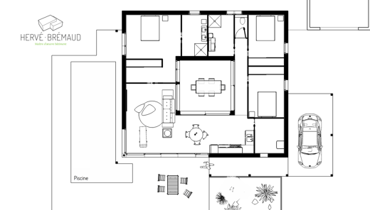 Hervé Brémaud - Maître d'oeuvre bâtiment à Poitiers, conception et construction de maisons à ossatures bois et contemporaines