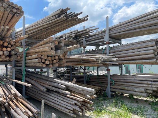 ひょうごロケーションラボ　ロケ　時代劇　足場丸太　木原木材店