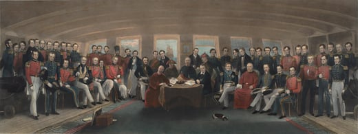 Signing of the Treaty of Nanjing 1842.