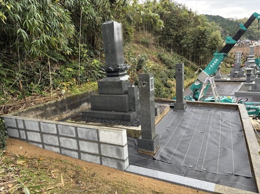 防草シート張り