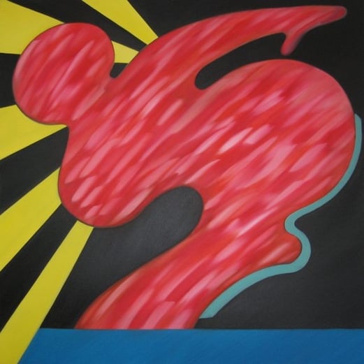 SAPRI, Öl auf Leinwand, 100 cm x 100 cm