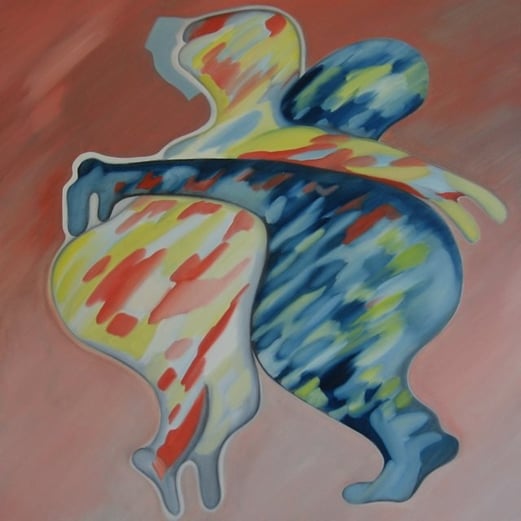 SAPRI, Öl auf Leinwand 90 cm x 90 cm