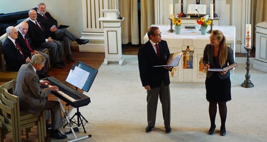 Olaf & Katharina wie einst Rex Gildo und Gitte: Geh'n sie aus vom Stadtpark die Laternen