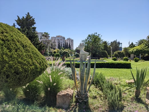 Einer von vielen Parks in Damaskus
