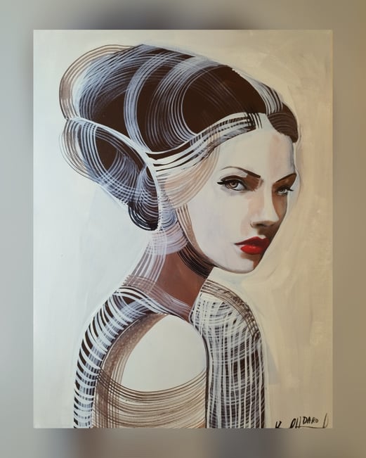 Linea. 30x40cm Mixed Media Acryl canvas 