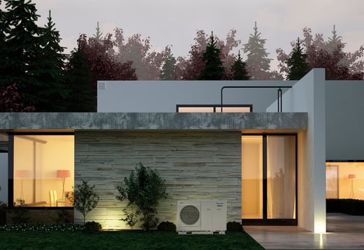 Außengerät Panasonic Luft-Wasser-Wärmepumpe © Panasonic