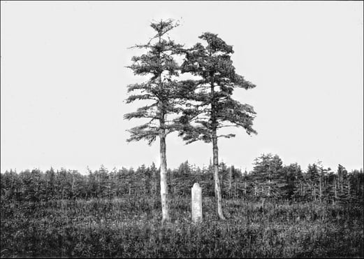 La tombe de Olivier Louis Gamache à Baie Ellis