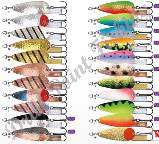 Stucki Thun Mozzi Blinker mit Widerhaken für die Forellenfischerei jetzt bei Drill Point Fishing günstig online kaufen!