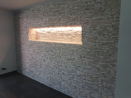 Steinwerke.ch moderne Wandverkleidung - Deko - Design - Wandpaneele, Modern - Elegant - Exklusiv - Steinwandbeleuchtung - Kunststein - Ambiente
