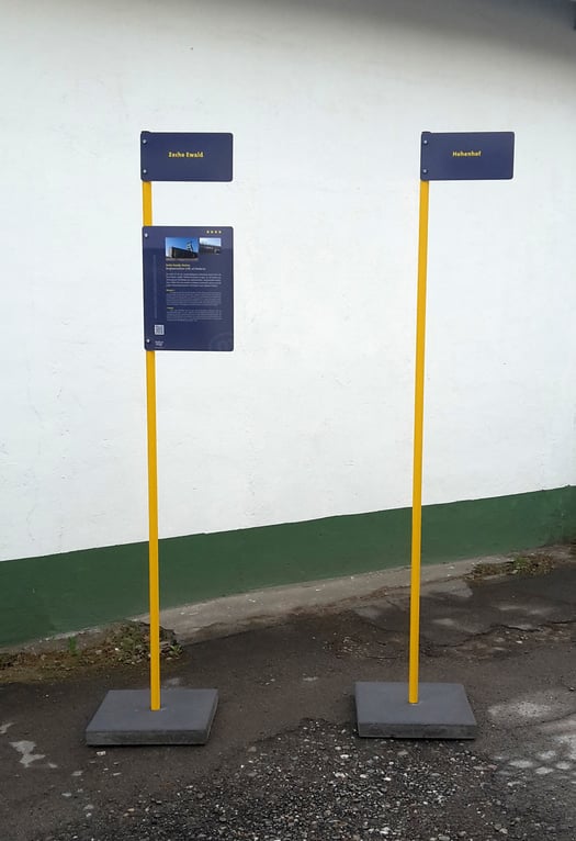 Gestaltung und Herstellung von mobilen Fahnenmasten (Design: Boje als bombianders)