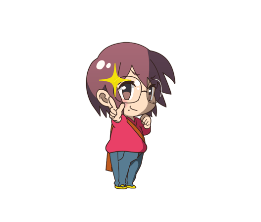 ちびキャラ　どや顔