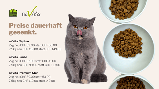 Navita-Naturkost f. Katzen | hundkatzeschmaus.ch