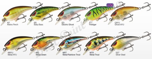 Drill Point Fishing Webshop - Produktangebote Wobbler - Stucki Fanatics JS Pocket 45S - Color-Chart