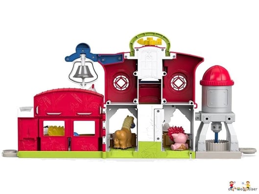 Die Besonderheit beim Fisher-Price Bauernhof, ist die vielseitige Förderung in den Entwicklungsbereiche: Sinneswahrnehmung, Neugier und Staunen, Emotionen und Selbstdarstellung 