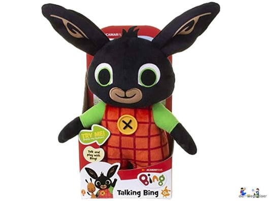 Bei der Bestellung im Onlineshop der-Wegweiser erhalten Sie "Mein sprechender Plüschfreund Bing von Fisher-Price.