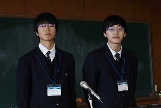 村脇くん(左)、福田くん(右)