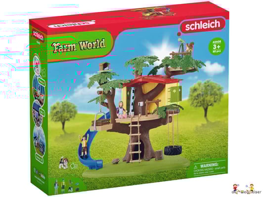 Bei der Bestellung im Onlineshop der-Wegweiser erhalten Sie das Schleich Paket 42408 "Abenteuer Baumhaus".