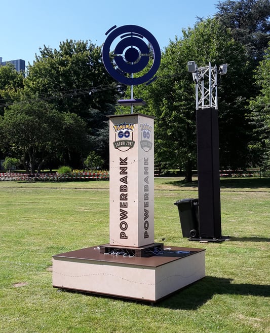 Gestaltung und Herstellung von 10 PokémonGo Powerbanks (Design: Boje als bombianders)