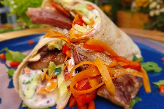 Gänserwrap Wrap Gänsebrust Graugans