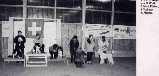Renate Wägelein - Susi Wirth - Doris Mutti - Priska Munz - Jeannine Tschupp - Heidi Planzer (von links nach rechts)