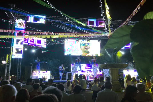 Verbena durante las Fiestas Patronales de Galera