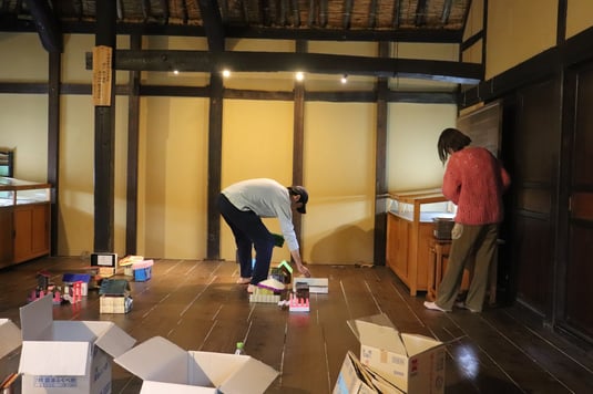 占部さんの展示風景