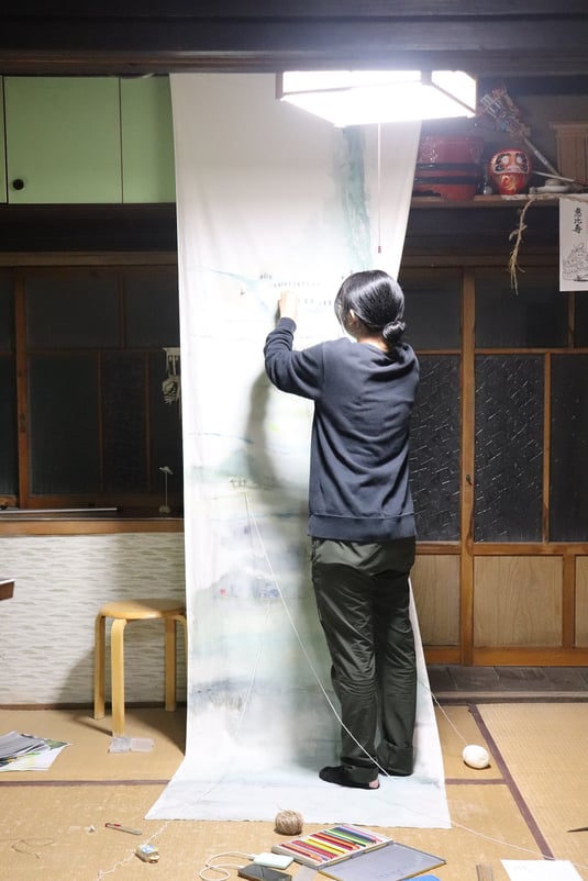 阿部さんの展示風景