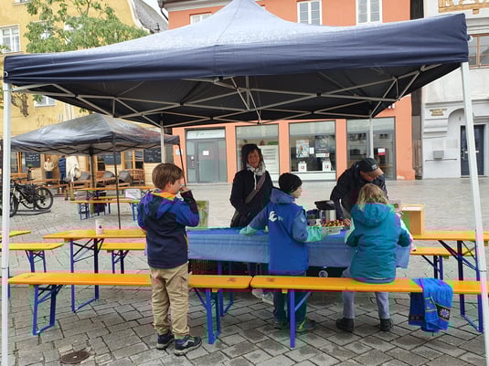 LBV-Stand an der Memminger Freiheitstafel. Foto: Dr. Lena Heuß