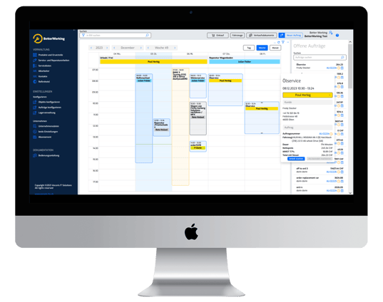 Startseite (Kalenderansicht)