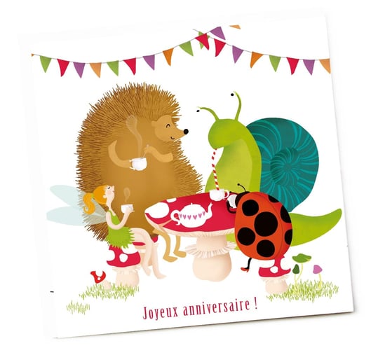 carte illustration anniversaire photoweb animaux