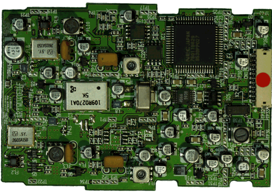 ＷＸ-Ｄ４０００ 部品実装面のチューナー基板