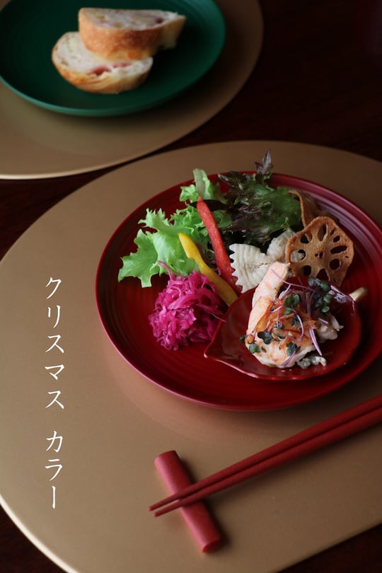 クリスマス 漆器 和食器 山中塗 木製 皿