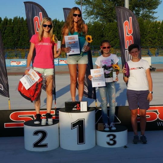 Women's Battle podium / Credit : SlalomTimTeam